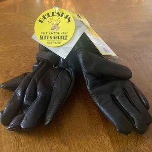 Brand new deerskin motorcycle gloves Womens.